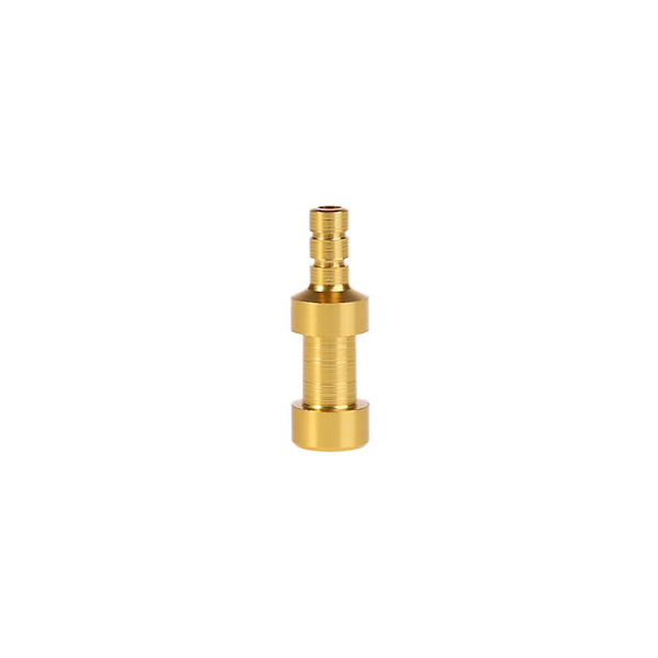 Cykelventil Adapter Presta till Schrader Ventilpump Aluminiumkopplingar (Guld)