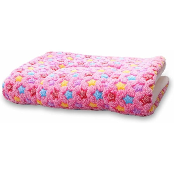 Mjuk filt för hund och katt, 4 storlekar, 4 färger (rosa, tjock, medium)