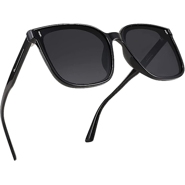 Klassinen polarisoitu aurinkolasit naisille Vintage Square Trendy Oversized Sun_cc