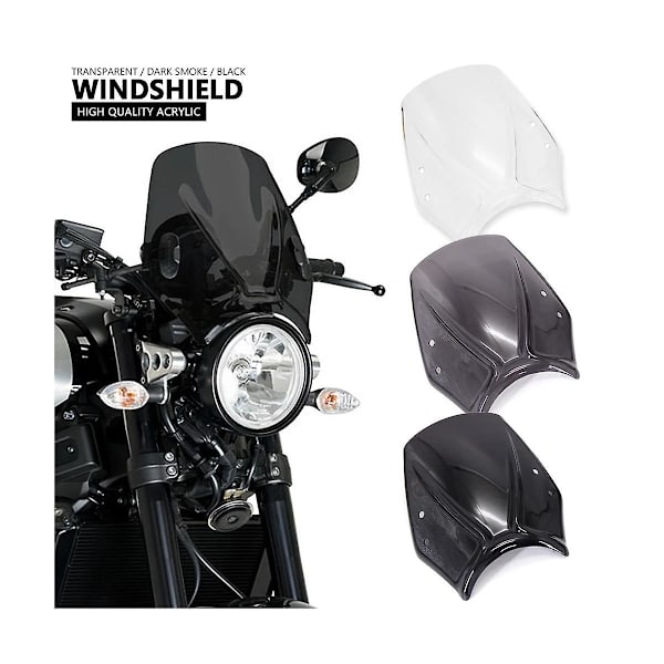 Motorcykel Vindruta Vindruta Deflektor Med Fäste För Xsr 900 Xsr900 Xsr700 Xsr700 2016-(svart