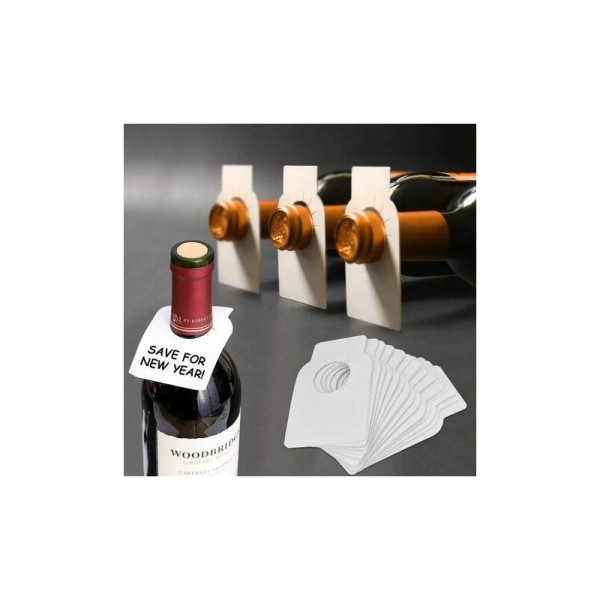 200 st flasketiketter PVC flasketikett för märkning Vattentät vinflasketikett för flaskhals