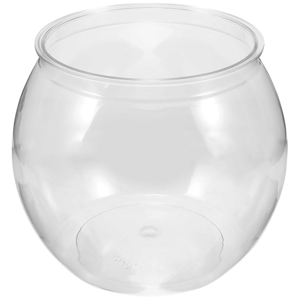 Fisketank i plast, gennemsigtig, lille akvarium, lille fisketank, kampfisk, guldfisk, fisketank (16,50 x 16,50 x 13,50 cm, gennemsigtig)