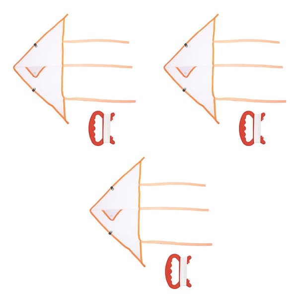 3 sæt blanke drager til børn til at male DIY drager (30,5X6,5X2CM, hvid)