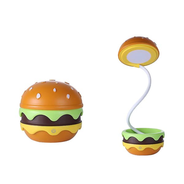 Burger-yöpöytävalaisin Burger-pöytävalaisin Retractable Soft Bracket Light Bending Light Light Gift Light