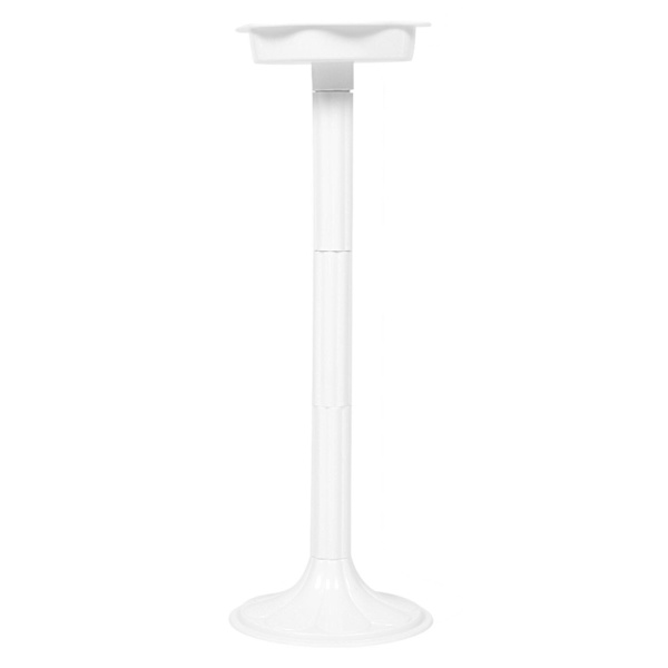 Plast romersk kolonn ogräsrensning blomkruka bas bröllop blomkruka stativ blomsterställ (50X17 cm, vit)