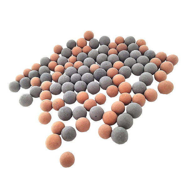 40 stk akvarium dekorative baller vannrensing keramiske baller (1X1 cm, oransje)