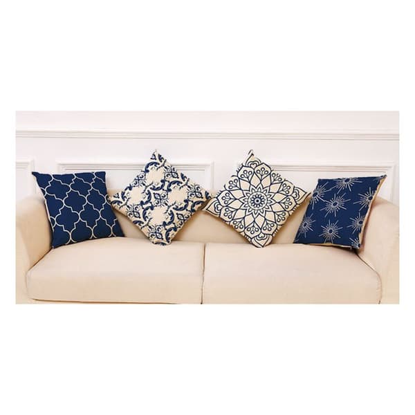 Set med 4 kuddfodral 45×45 Modern dekor kuddfodral Soffa kuddfodral Dekoration Hem Vardagsrum Sovrum Soffa Stol V