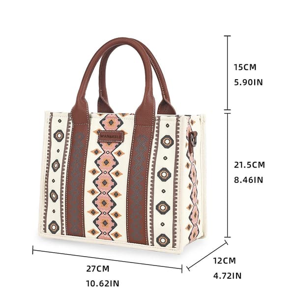 Toteväska för kvinnor Handväskor Aztec Handväskor Western Handväskor Boho Axelväska, Snabb frakt（S，Off-white）