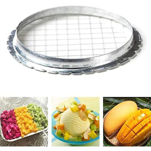 Rostfritt stål äggskärare skärare ägghackningsutrustning grill grönsakssallad potatissvampverktyg kökhackare
