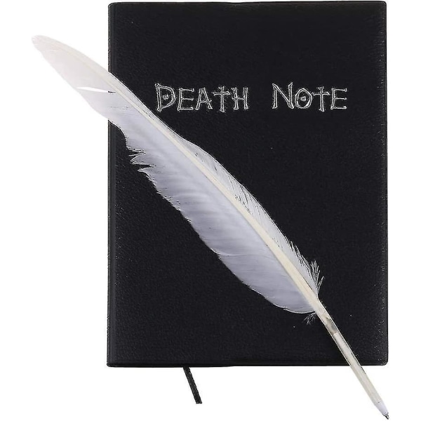 Ny Death Note Cosplay Notebook & Feather Pen Book Animation Art Writing Journal