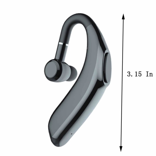 Bluetooth-hörlurar Open Ear-hörlurar Bluetooth 5.2 Sport Trådlösa öronsnäckor med inbyggd mikrofon, Vattentätt headset (svart)