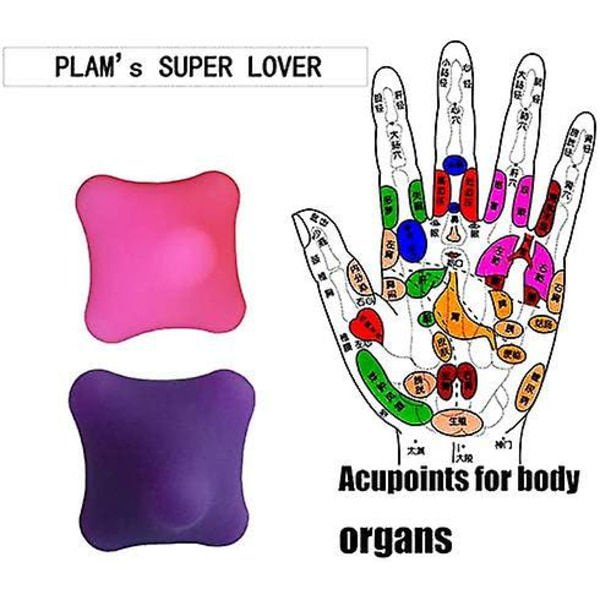 Handmassageövningsterapikulor - Djupvävnad Triggerpunkt Självmassage Rehab Reflexologikulor Artrit Smärtlindring Träning för Händer Handflata Rygg Fo