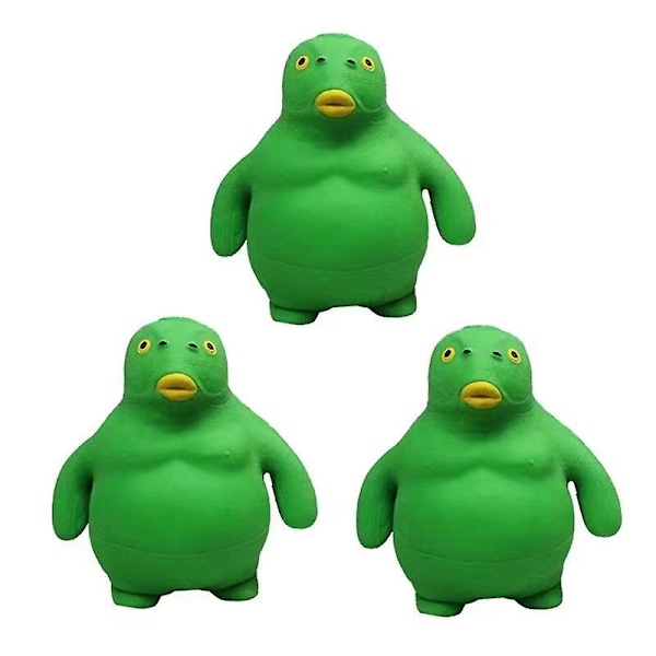 Grön huvudmonster kläm leksak dekompression monster grön huvud fisk leksak sand carving rolig tråkig huvud fisk vent artefakt