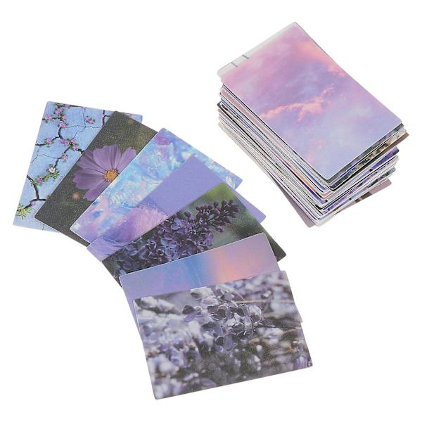 Påse Mini Scrapbook Papper Fyra Säsonger Tema Bakgrund Papper Material Papper (4,5X3 cm, b)