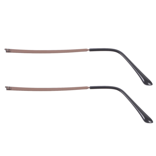 1 par metalbrilleudskiftningsstænger Universalbrilleudskiftningsstænger (14X3CM, brun)