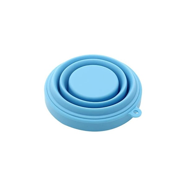 Hopfällbart Silikon Teglas 200ml - Blå - För Resor, Camping