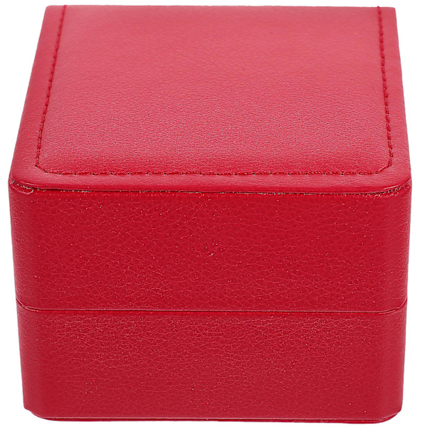 Kellopakkauslaatikko moderni kellolaatikko korujen säilytyslaatikko kellonäyttölaatikko (11,5X11X7,5CM, punainen)