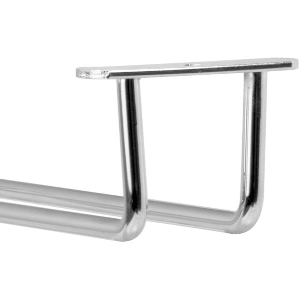 40cm Vinglas Hållare - Set Om 2 | Glas Förvaringsställ | Krom Hyllfästen | Glas Hållare