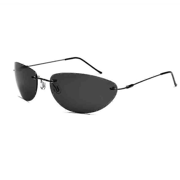 Mote Mote The Matrix Neo Style Polariserte Solbriller Ultralette Rammeløse Menn Kjøring Merke Design Solbriller Ocul_K19