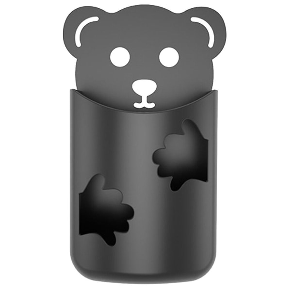 Cartoon bjørn fjernbetjeningsholder uden stansning vægmonteret mobiltelefon opbevaringsboks (9X4,7 cm, som vist på billedet)