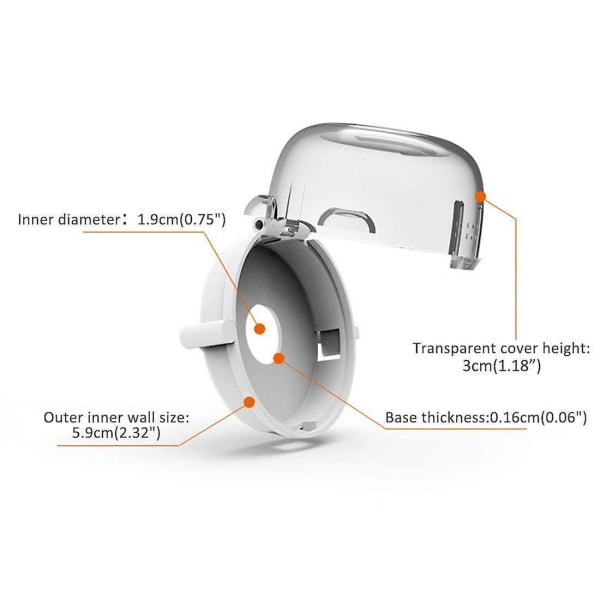 Universal spisplattans vredskydd för barnsäkerhet, ugnsgasspisvredskydd, barnsäkerhetslås, multifunktionellt köksverktyg, vitt (4-pack)kolezy