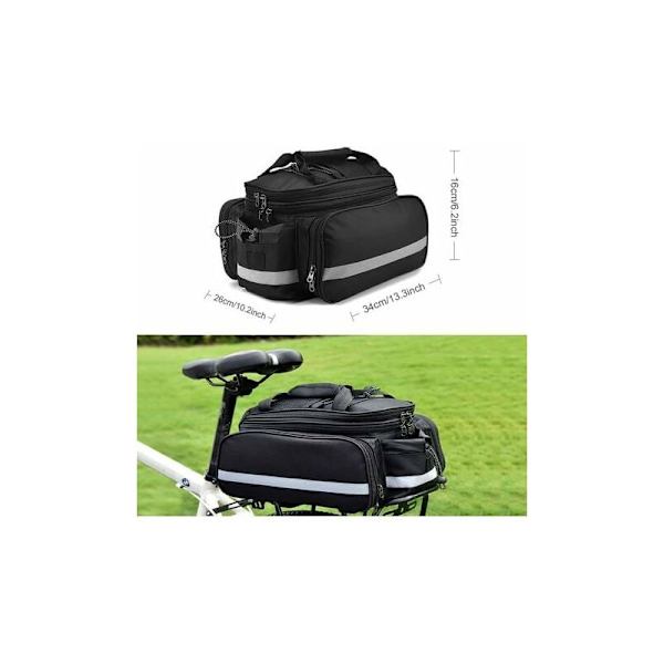 Cykelväskans bakre bagageutrymme, vattentät, med lock (10-35L)