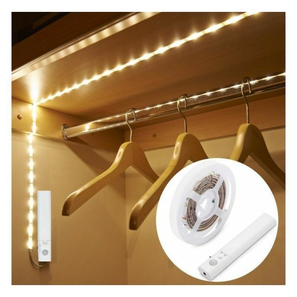 LED-garderobsbelysning, rörelsesensor LED, dimbar garderobsskåpsbelysning, dimbar rörelsesensor garderobsbelysning för kök, sovrum, garderob, trappor,