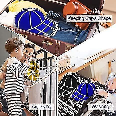Hat Washer Baseball Cap Washers Baseball Hat Cleaner Cleaning Protector（Valkoinen）