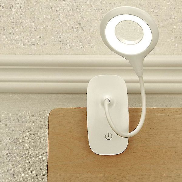 20 LED-klipslæsningslampe med dæmpbar øjenbeskyttelse bordlampe med USB-kabel