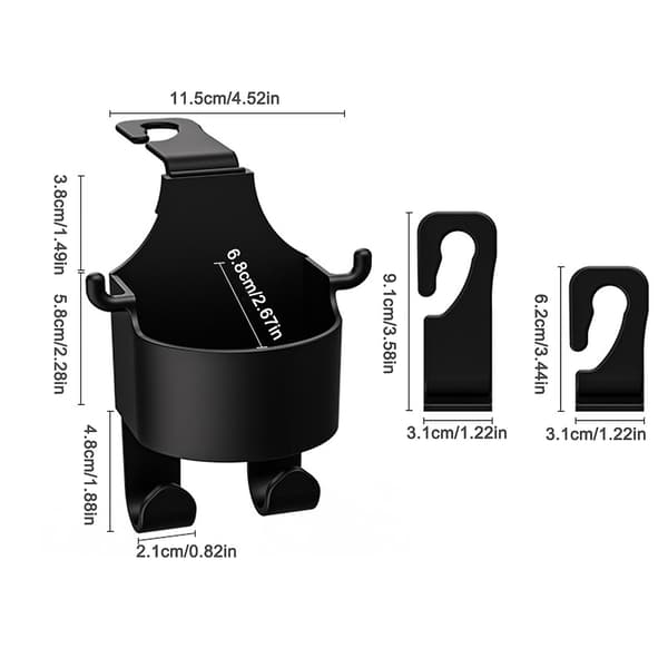 Bilstolryggsete Organizer Koppholder Drikke Lomme Matbrett Koppholder