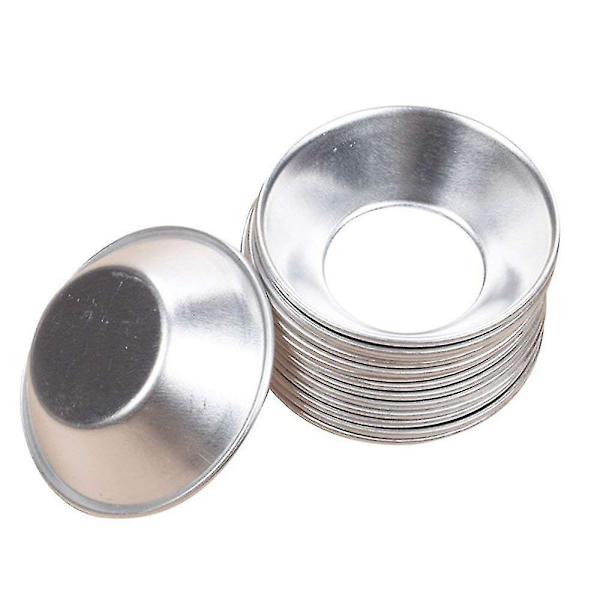 20 st Anodiserad aluminiumäggpaj Cupcake kakform Puddingform