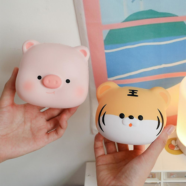 Squishy Cartoon Animal Stress Ball Stretch Dough Ball Fidget Toys, Animal Squeeze Balls för barn och vuxna, rolig och mjuk Squeeze Ball Stress Relief T