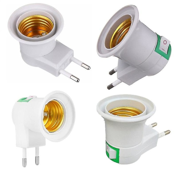 E27-kanta, lampunpidin, valaisimen pidin, jossa kytkin, EU-pistoke, lampunpidin, energiansäästöinen LED-pöytälamppu, LED-kanta, lampunkanta