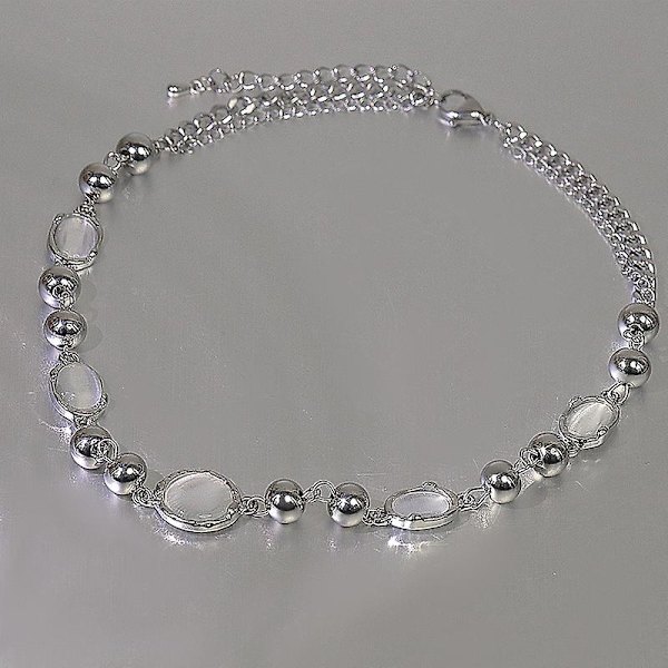 Halsband - Enkelt geometriskt cirkelhalsband Statement nyckelbenhalsband för kvinnor Flickor Halsband Smycken