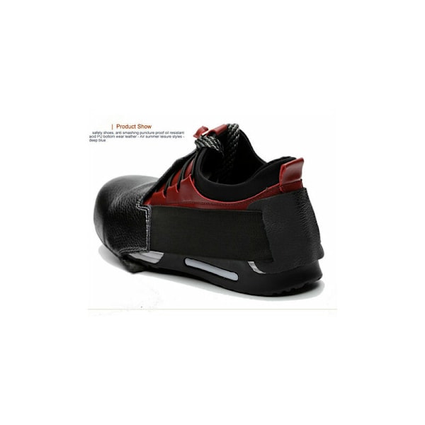 Unisex Anti-scratch Anti-slip Ståltåhätta Säkerhetsskoskydd Universal Skyddande Skoskydd (Svart,36-46)