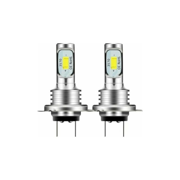 2ST H7 LED-strålkastare 80W 4000LM Hi- eller Lo Beam-lampor 6000K Vit IP 68 Vattentät