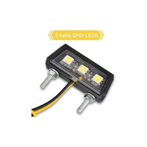Universell LED-skyltbelysning för motorcykel 12V Mini Micro Skyltbelysning Motorcykelbelysning