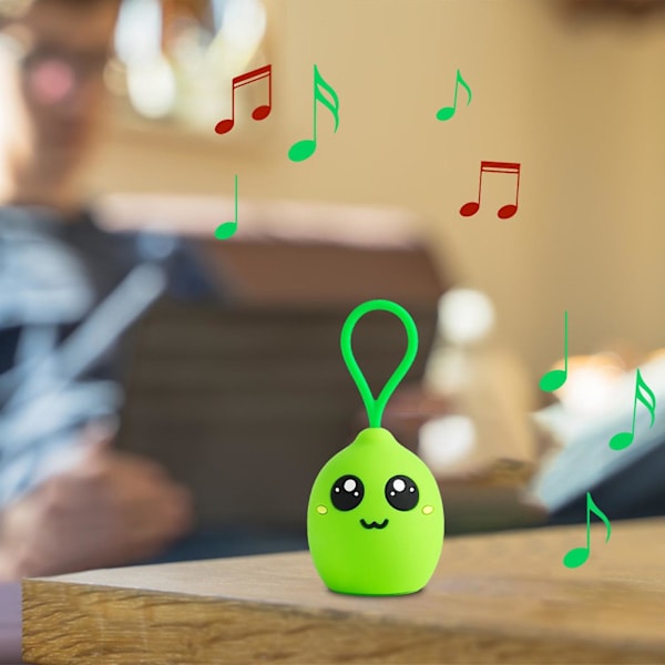 Bluetooth Version 5.0 Ny Citron Trådlös Mini Bluetooth Liten Högtalare Bärbar Söt Telefon Hals Hängande Liten Högtalare（Grön）