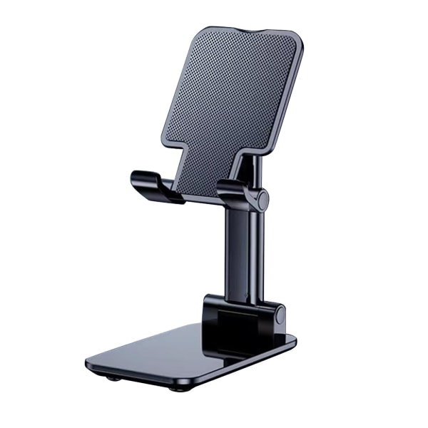 Säädettävä tablet-telineen pidike Pöytä Kannettava iPad-puhelimeen Samsung iPhone (musta)