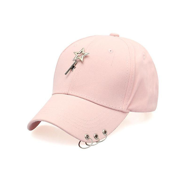 Koreansk enfärgad modeaccessoar keps (vit)