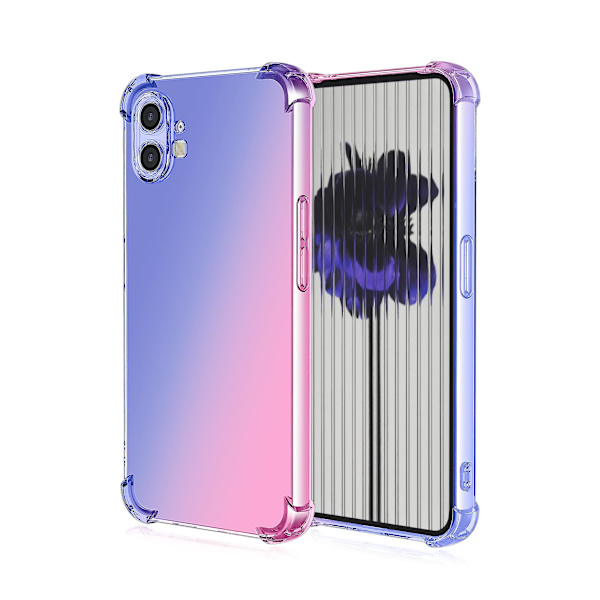 Gradientfodral Kompatibelt med Nothing Phone 1, Mjukt TPU-fyra hörn stötsäkert skyddande fodral