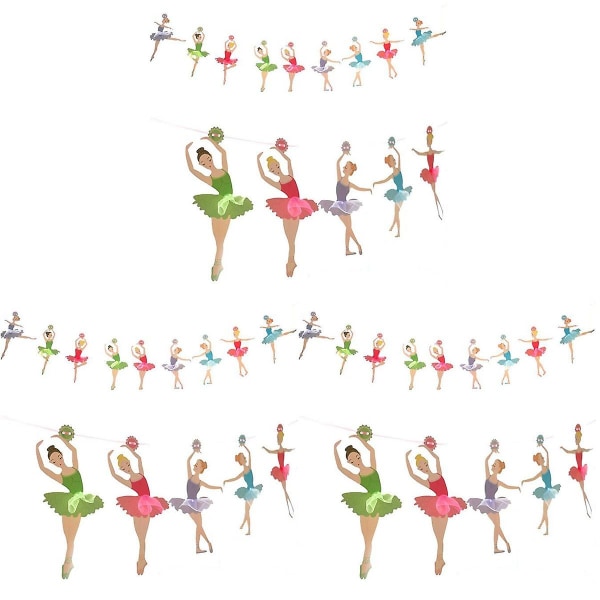 3 st Ballerina Banner Party Pappersgirlang Banner Bröllop Brudparty Dekorationer (Som Bild Visar)