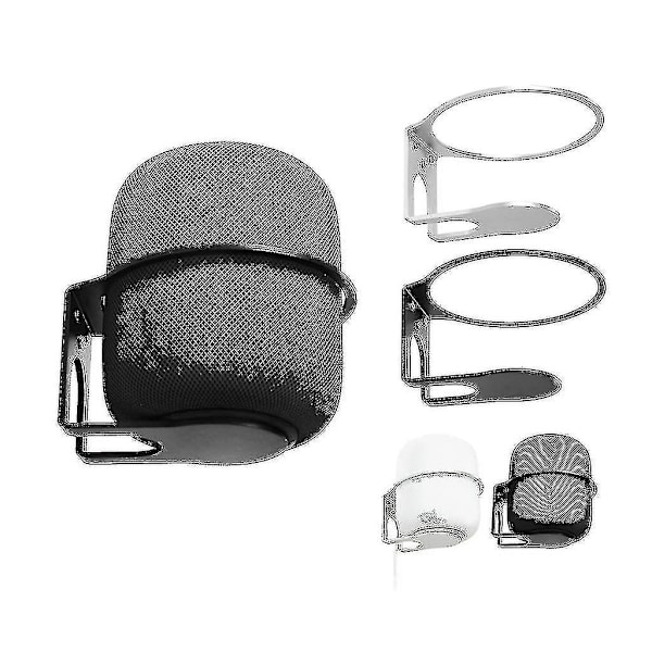 Veggmontert brakettholder for Homepod 2 - Høytalerhåndterings- og oppbevaringsstativ（grå）