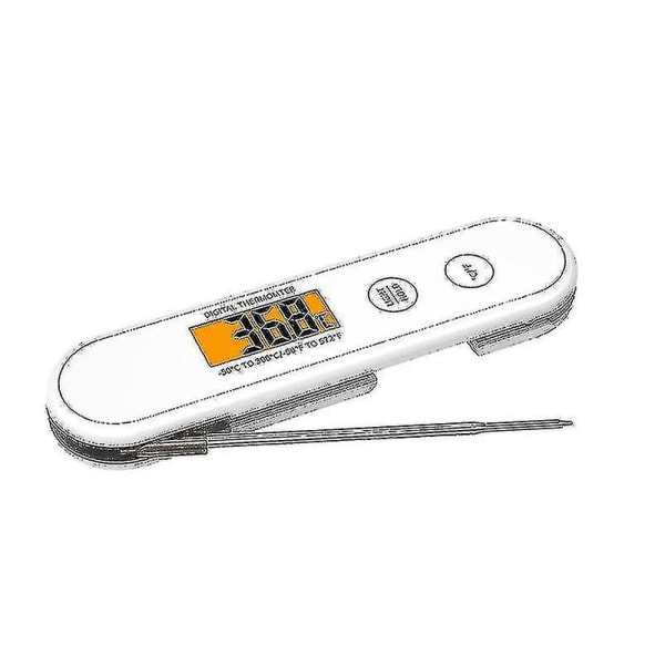 Direkt avläsbar kötttermometer, digital vattentät grilltermometer