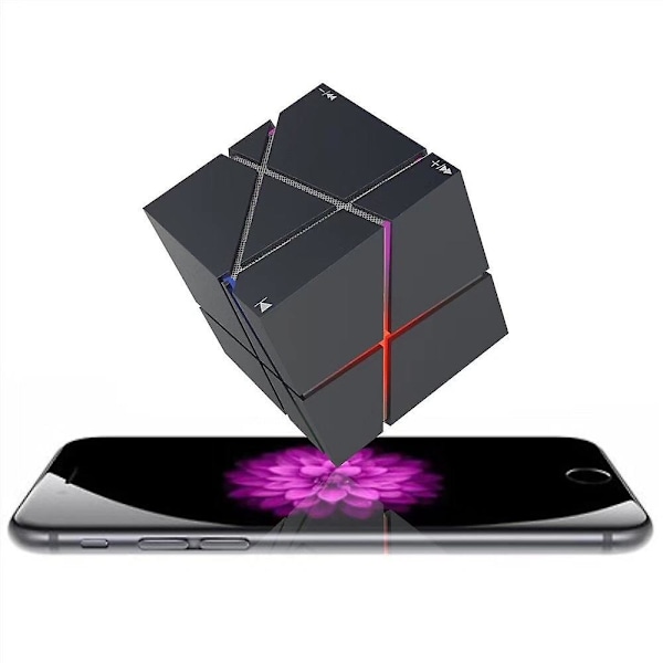 Cube q1 trådlös bluetooth hifi liten högtalare（Vit）