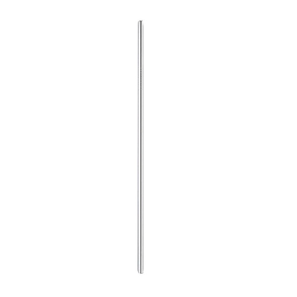 1 stk 215x6 mm rustfritt stål drikkesugerør gjenbrukbar rett sugerør (original farge) (størrelse 1, sølv)