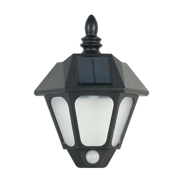 Solcells vägglampa med rörelsesensor
