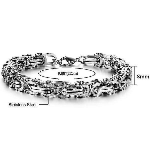 Nytt mode 23cm längd rostfritt stål herr armband T Ium armband W