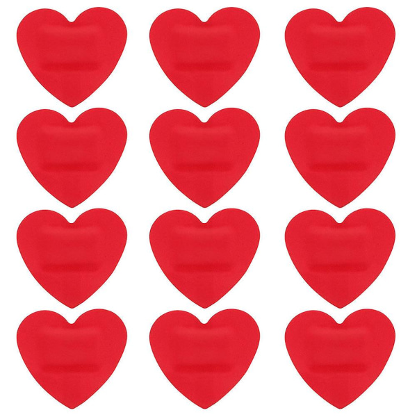 30 kpl haavasidosside, sydämen muotoinen haavanhoito, suojaside ensiapuside (3,80 x 3,20 x 0,10 cm, punainen)