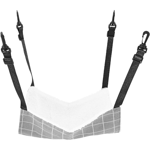 Dubbelsidig katt hängmatta andningsbar husdjursbur hängmatta med justerbar axelrem (35.00X35.00X0.50CM, flerfärgad)